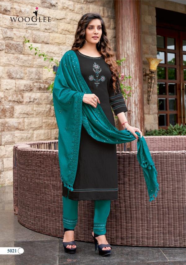 Wooglee Destiny Nx Festive Wear Viscose Kurti Pant And Dupatta Collection